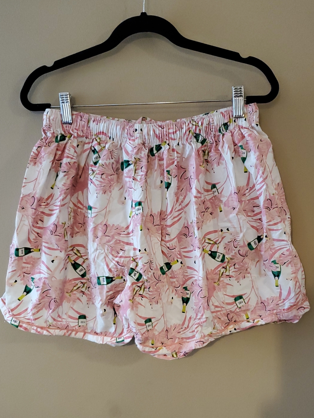 8 Oak Lane Flamingo Bubbly Long Sleeve Shorts Pajama Set Size L/XL - Picture 5 of 8
